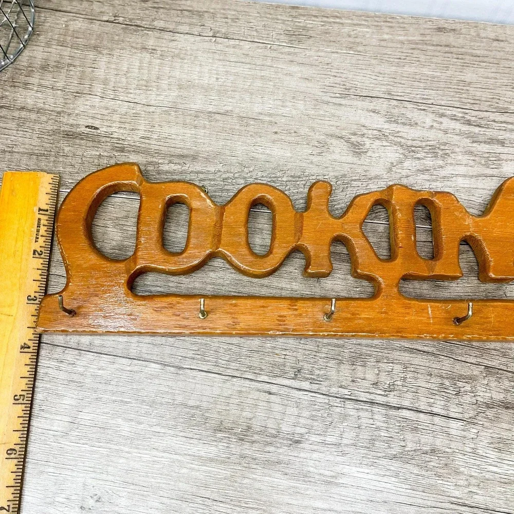 Midcentury Modern Entryway Shelf, Key Holder, Utensil Holder